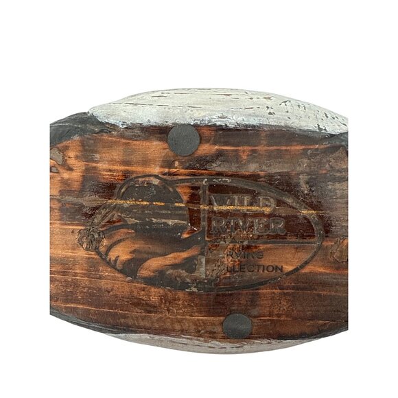 Wild River Collection Hand Carved Wooden Duck Decoy Black Duck With‎ Green Head - Picture 6 of 10